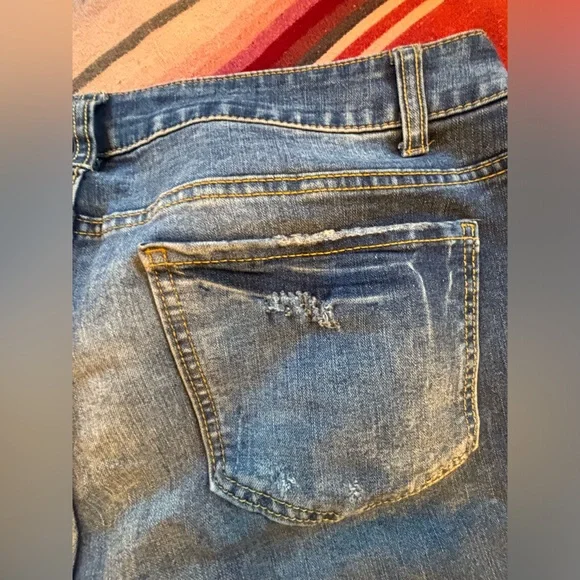 Time and Tru denim Bermuda shorts size 14 - Picture 6 of 7